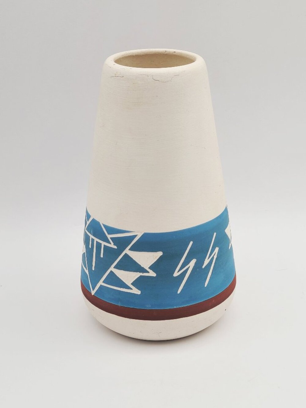 Sioux Native American Vintage Pottery Vase Signed Marion Selwyn Jones 6"